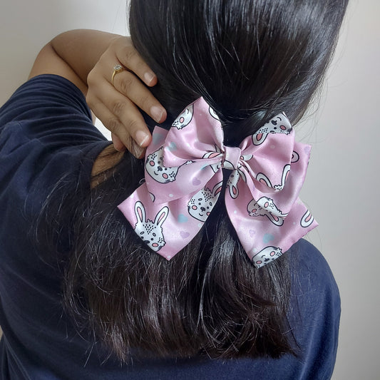 Bunny pink - Triple Hairbow