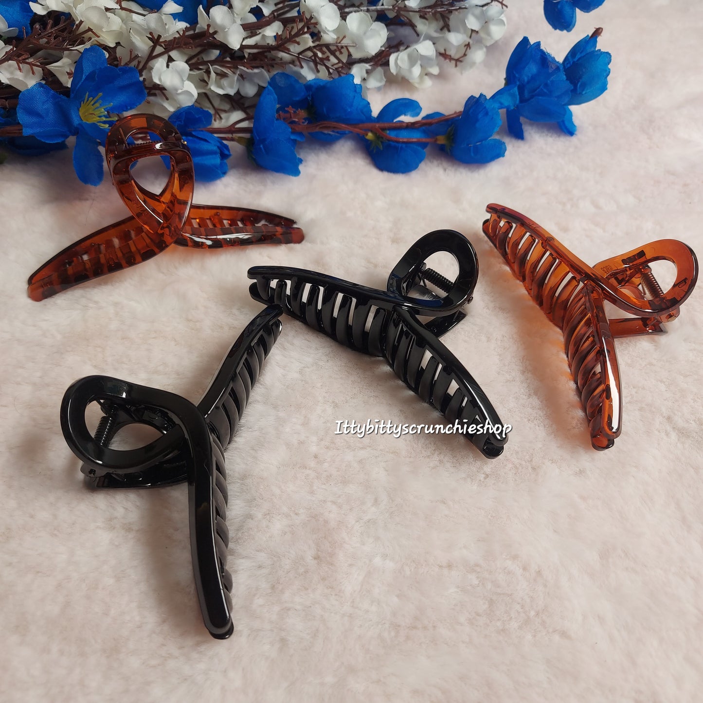 Korean-style Glossy T shaped Long Claw Clips