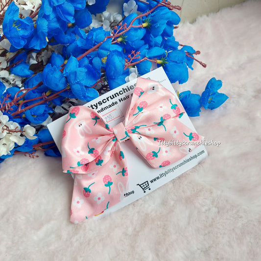 Style & Secure Set - Combo of Handmade Scrunchies, Claw and Handmade Hairbow