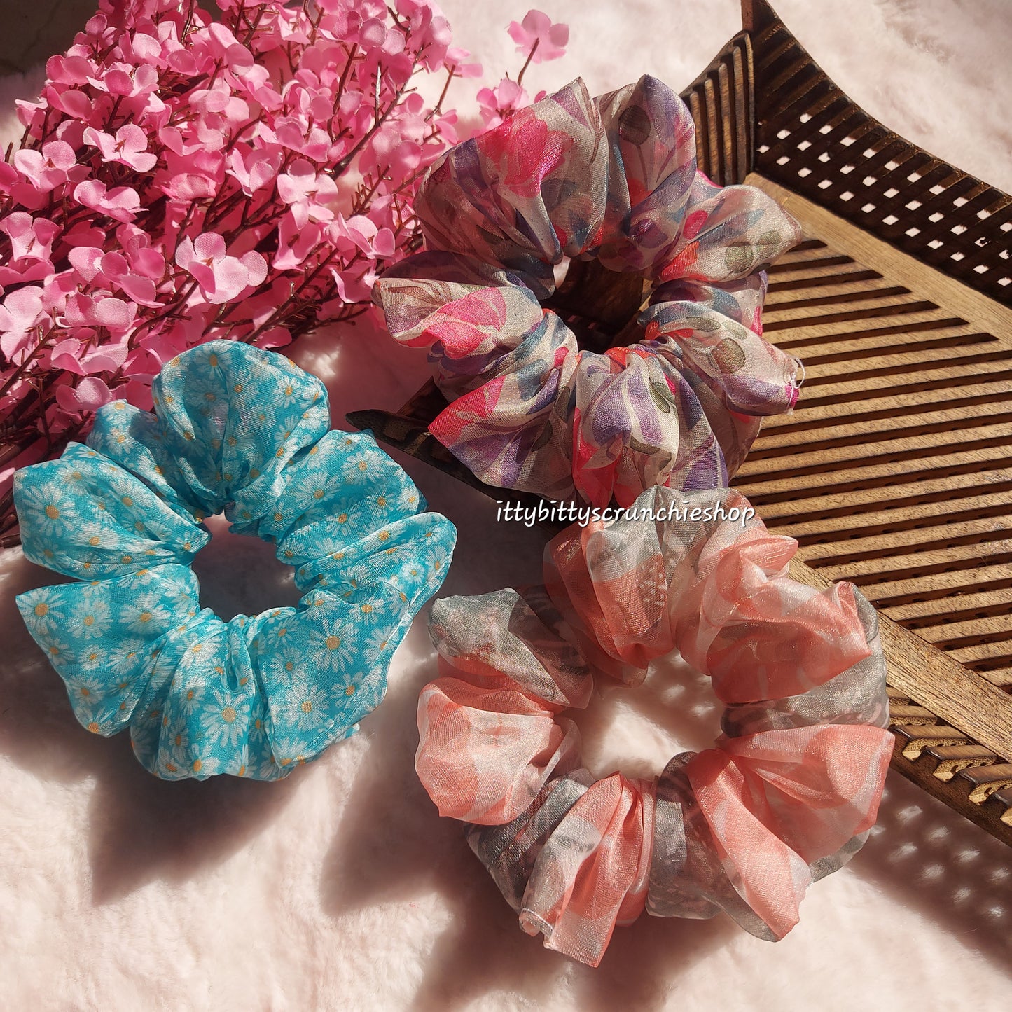 FLORAL COMBO - HANDMADE SCRUNCHIES