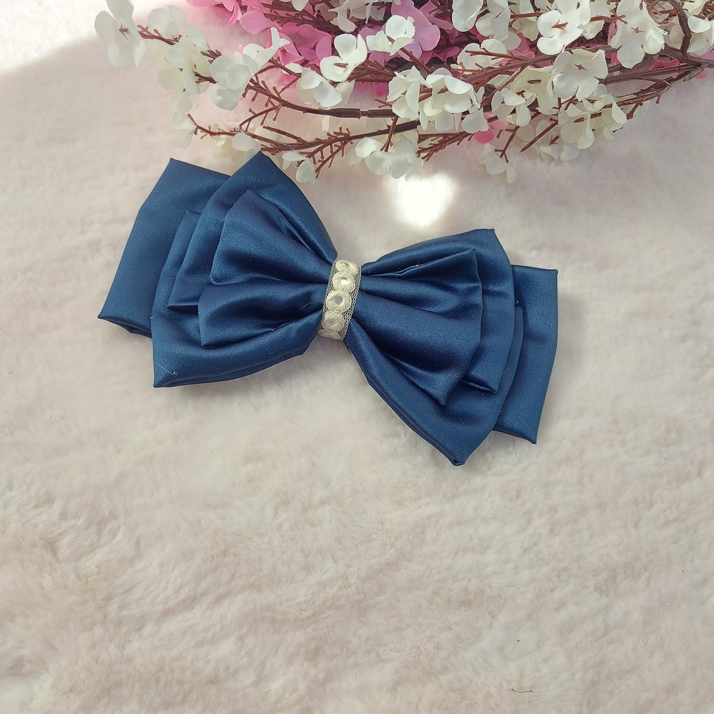 Ophelia blue - Handmade Hairbow