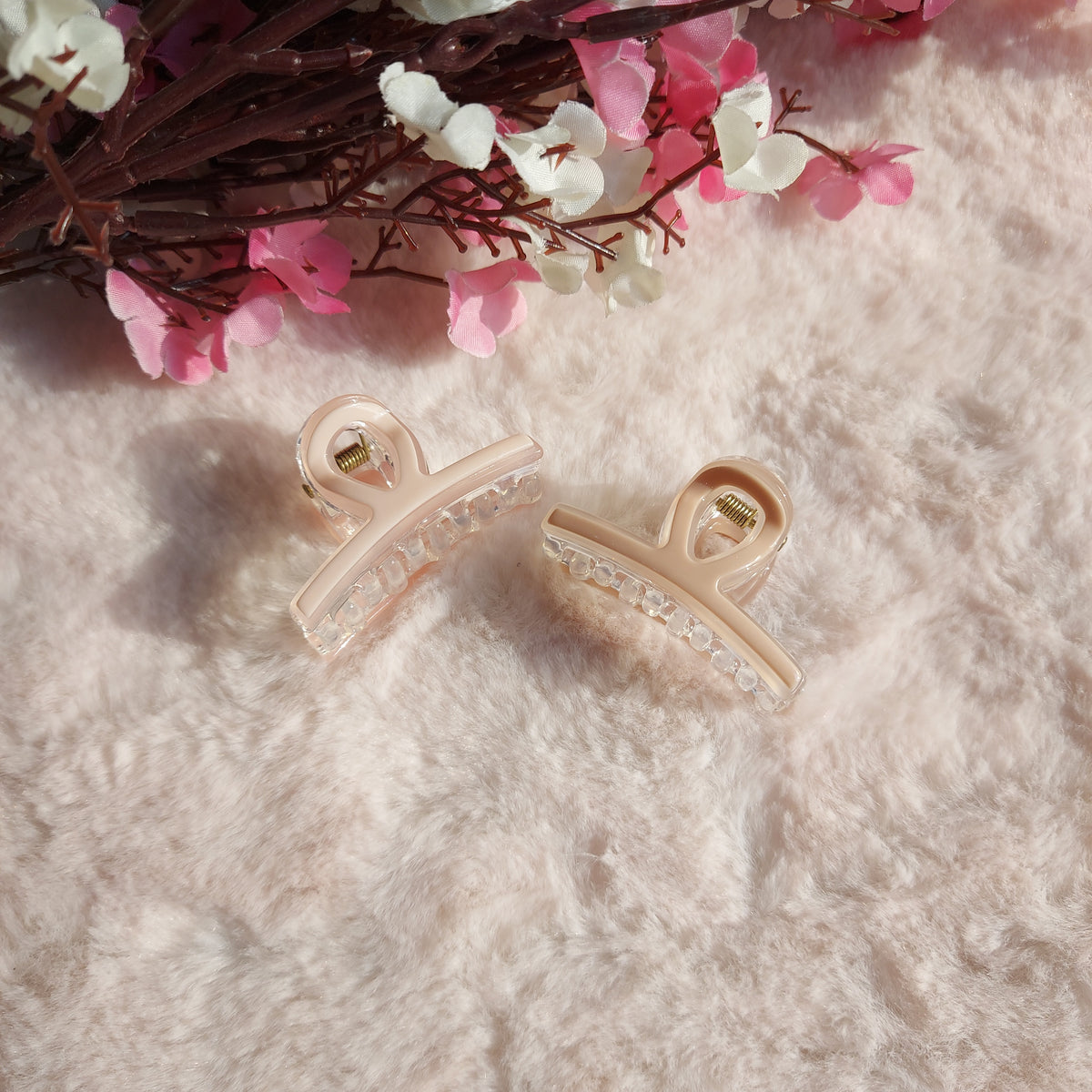 BOFEINI Pastel T-Shaped Hair Clawclip – 4.5CM | Mini Strong Grip Clip for Daily Use
