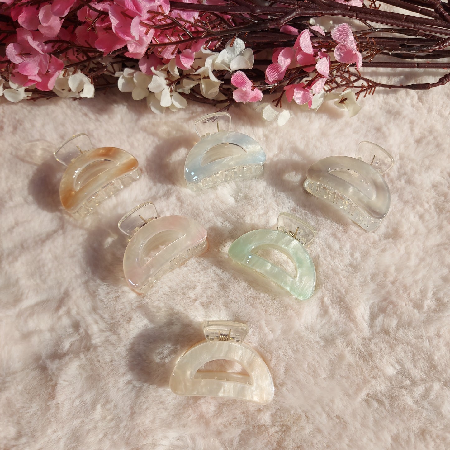 BOFEINI Most Loved D-Shaped Hair Clawclip – 4.5CM | Premium Strong Grip Mini Claw for Daily Use