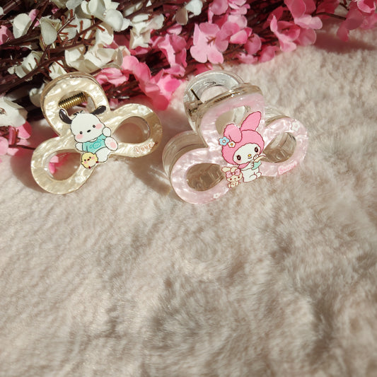 Pastel Kawaii Cartoon Hair Claw Clip 5.5CM | Cute Charm Print Claw for Girls & Women