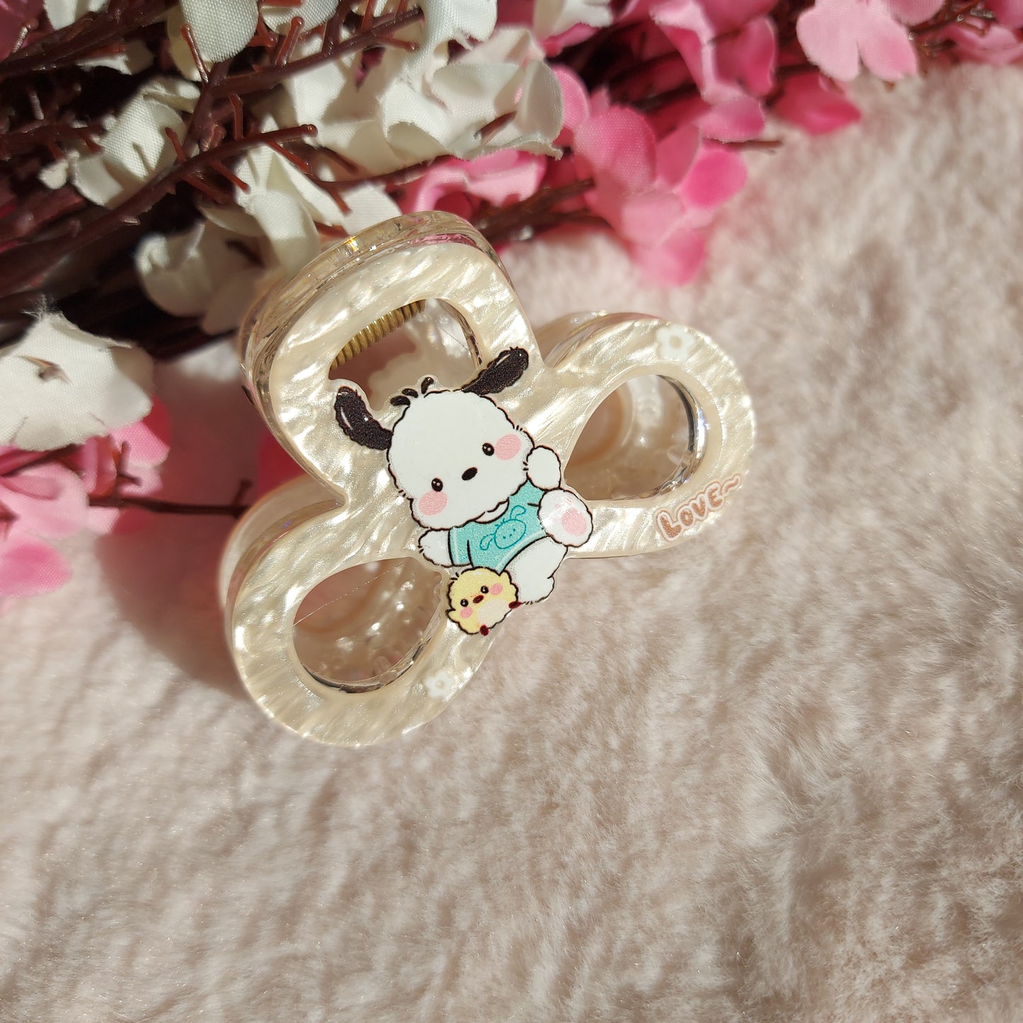 Pastel Kawaii Cartoon Hair Claw Clip 5.5CM | Cute Charm Print Claw for Girls & Women