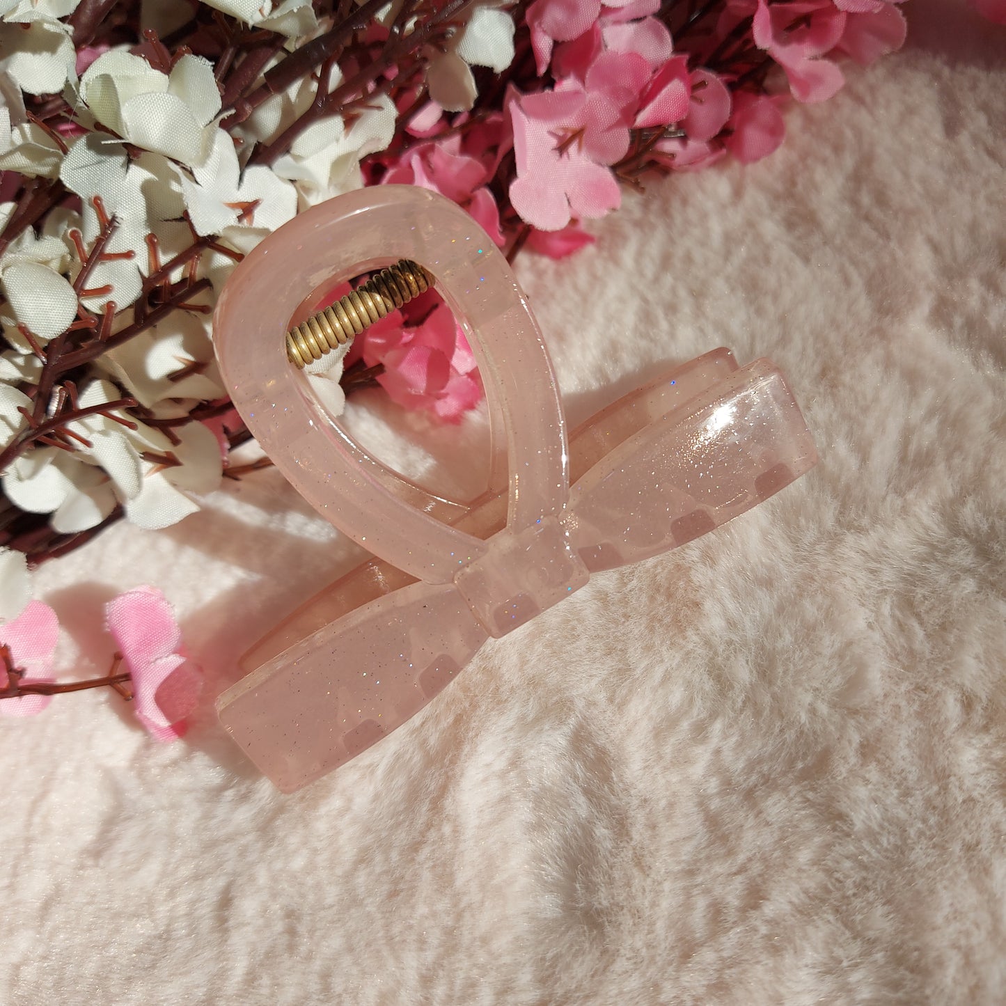 T-Shaped Shimmery Hair Claw Clip 8CM | Strong Grip Glossy Claw for Women & Girls