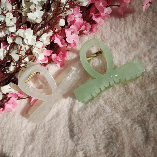 T-Shaped Shimmery Hair Claw Clip 8CM | Strong Grip Glossy Claw for Women & Girls