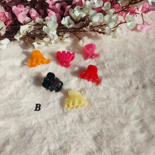 Mini Hair Claw Clip Combo β Secure Grip, Office Friendly