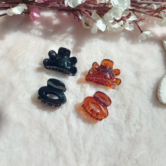 Korean Comfort-Grip Claw Clips – Mini Clawclip Set of 4