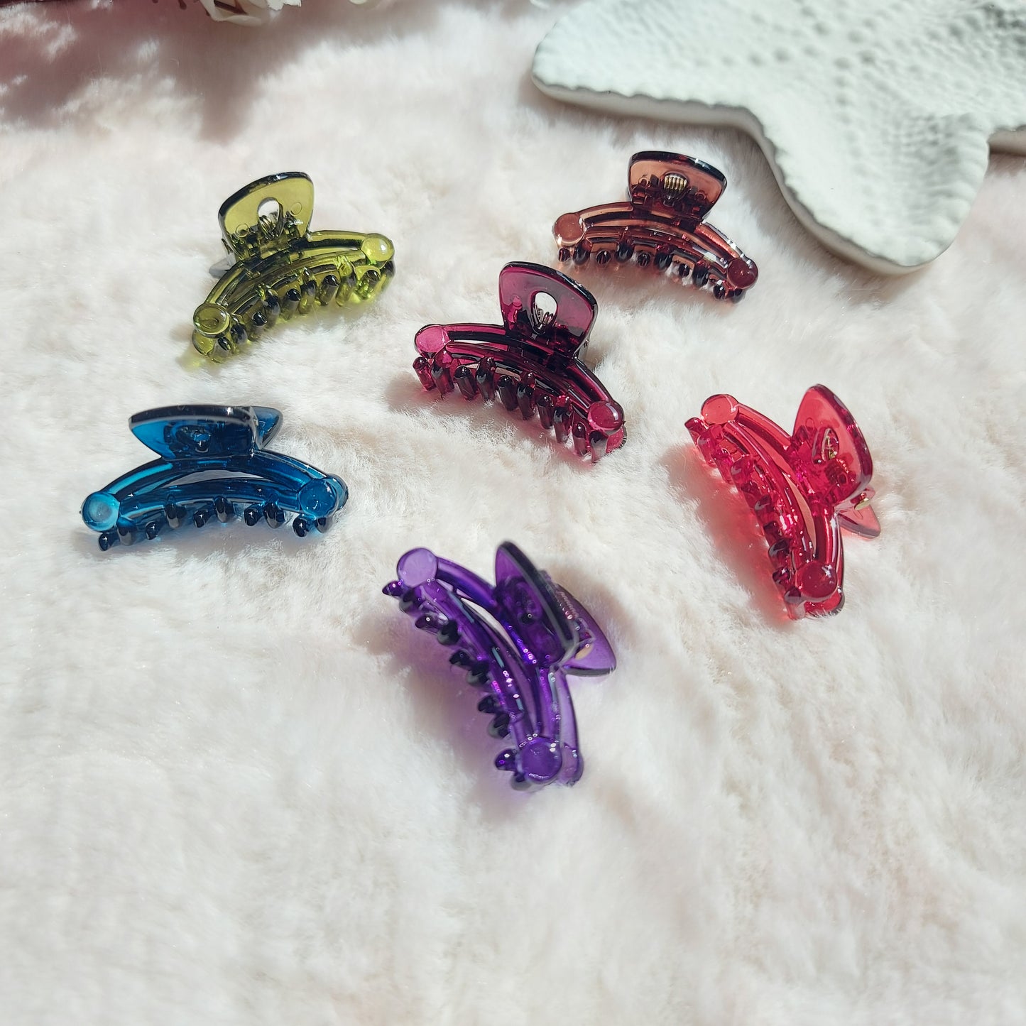 Korean Comfort-Grip Mini Hair Clips – 3CM (Set of 6)