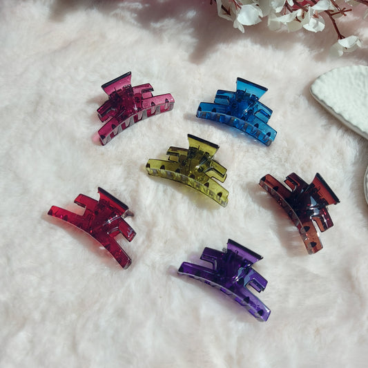 Korean Comfort-Grip Mini Hair Clips – 3CM (Set of 6)