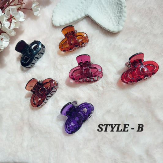 Korean Comfort-Grip Mini Hair Clips – 3CM (Set of 6)