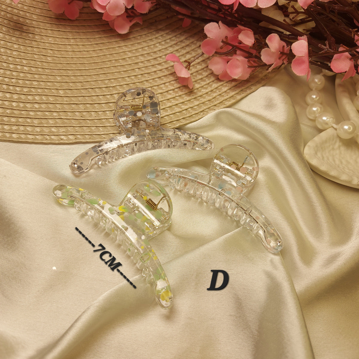 Honey T Claw Clip (Set of 3) – Elegant Strong Grip Hair Clutcher for Women