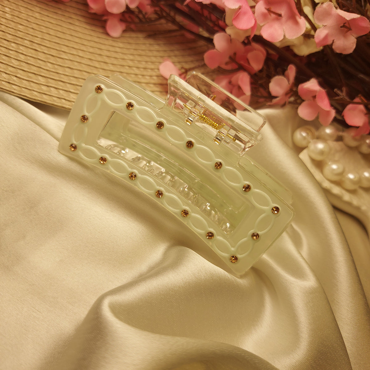 BOFEINI RECTANGLE HAIRCLIP for Women – 8CM | Strong Grip Hair Clip | Daily & Party Wear
