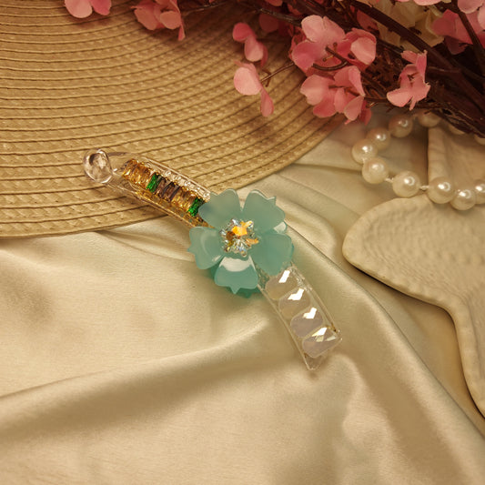 STUDDED BANANA HAIRCLIP for Women – 10CM | Strong Grip Hair Clip | Daily & Party Wear