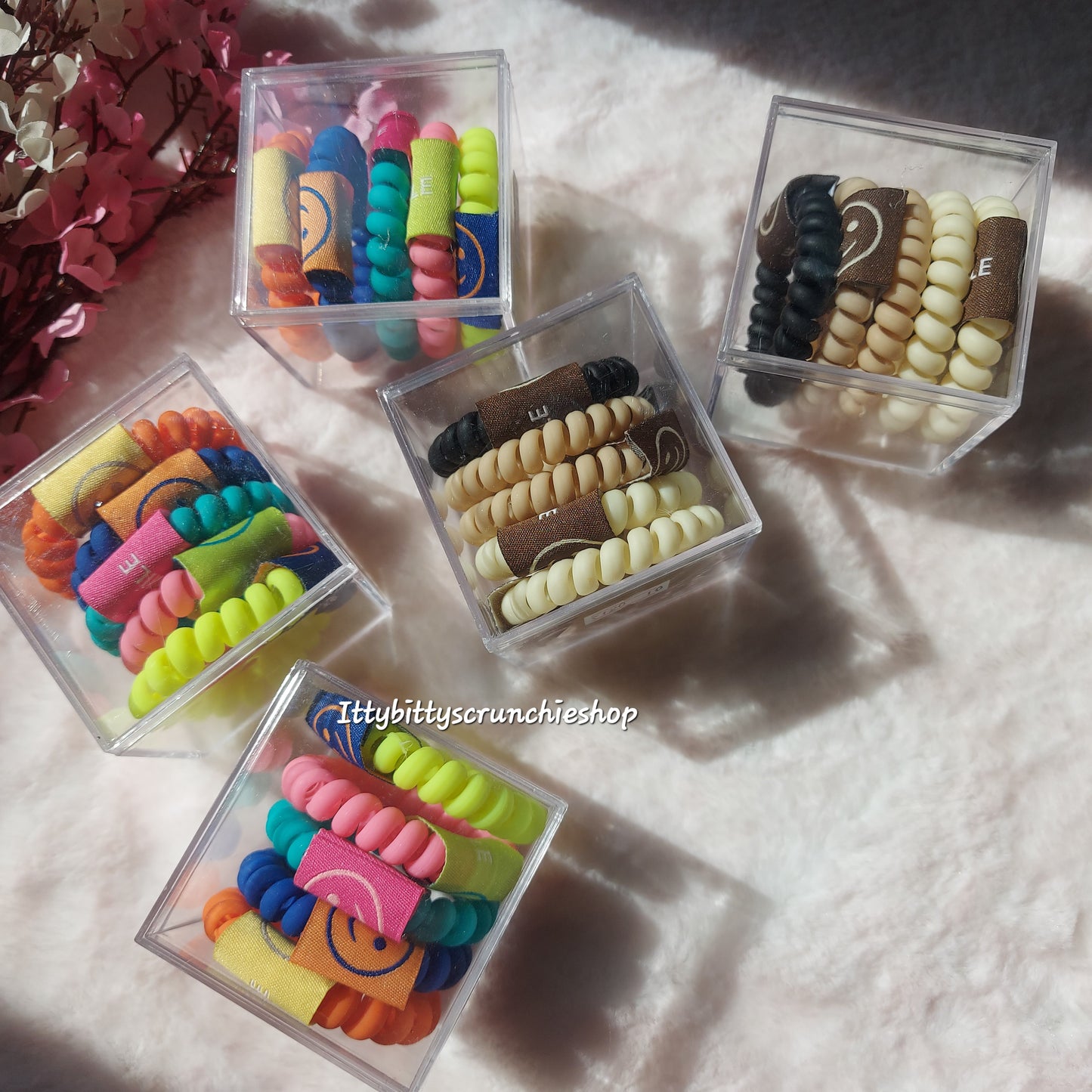 SPIRAL HAIR RUBBERBAND BOX