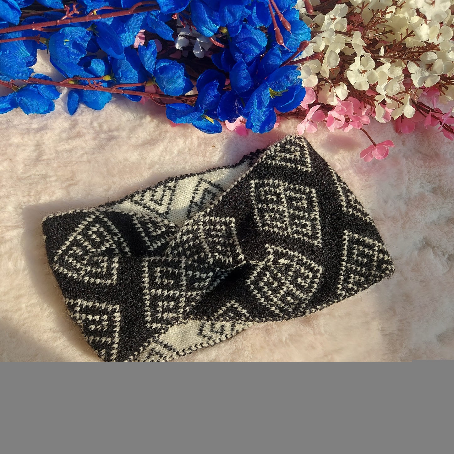 Crochet Headband wool ear warmer