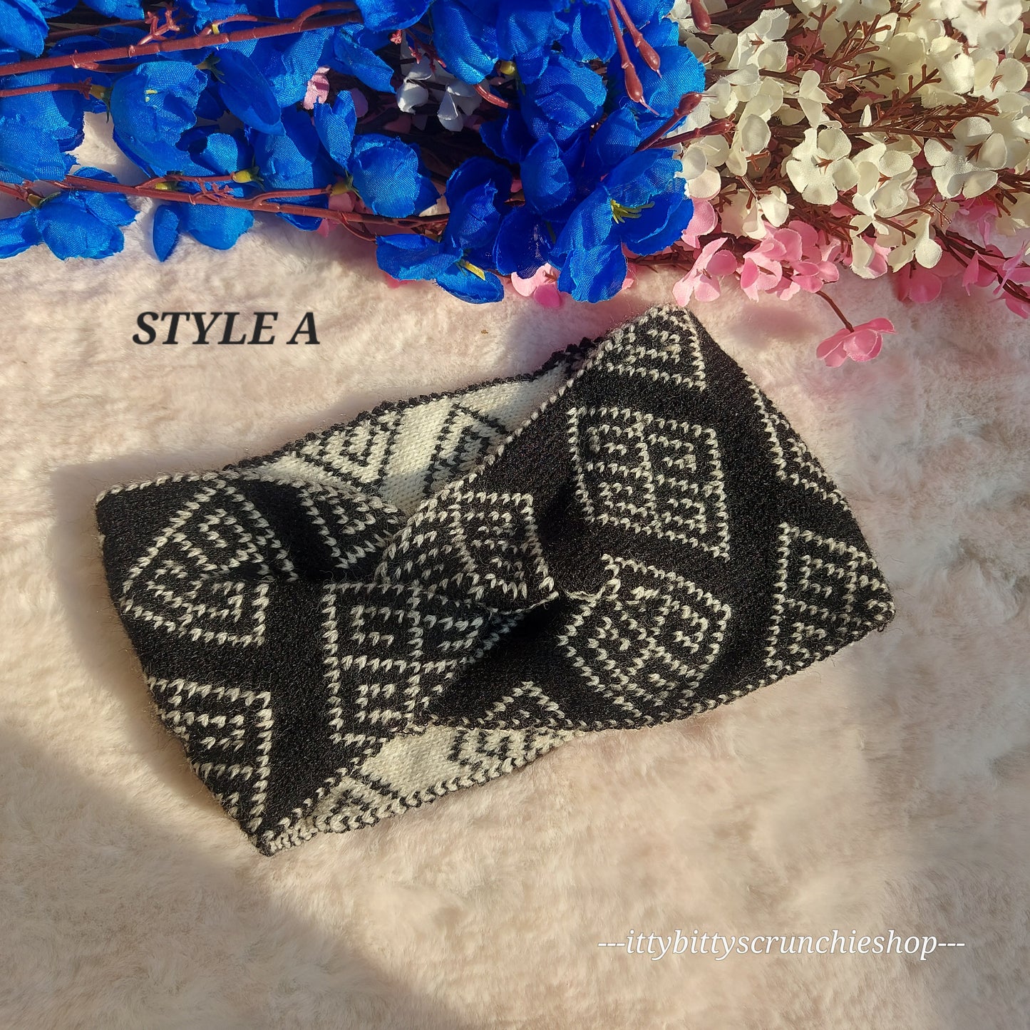 Crochet Headband wool ear warmer