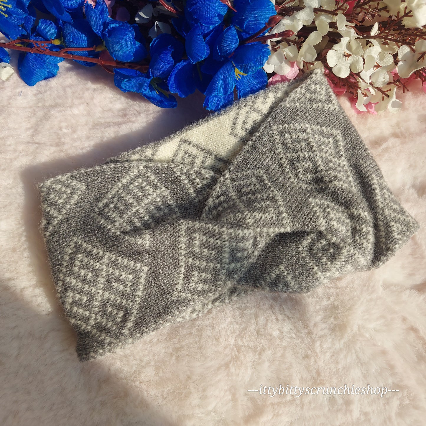Crochet Headband wool ear warmer