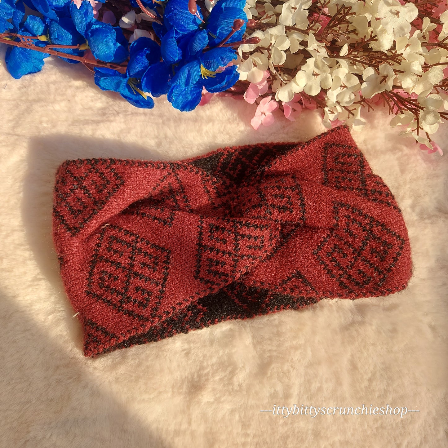 Crochet Headband wool ear warmer