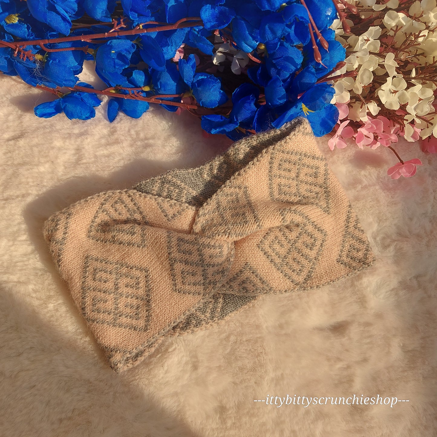 Crochet Headband wool ear warmer