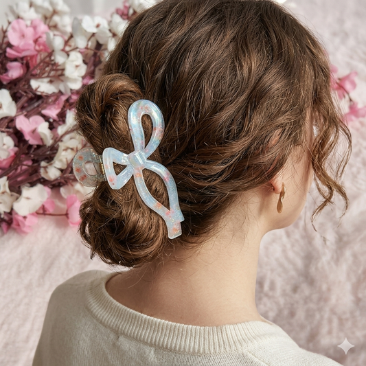 BOFEINI Most Loved Bow Knot Hair Clawclip – 10.5CM | Cute XXL Claw for Daily & Casual Hairstyles
