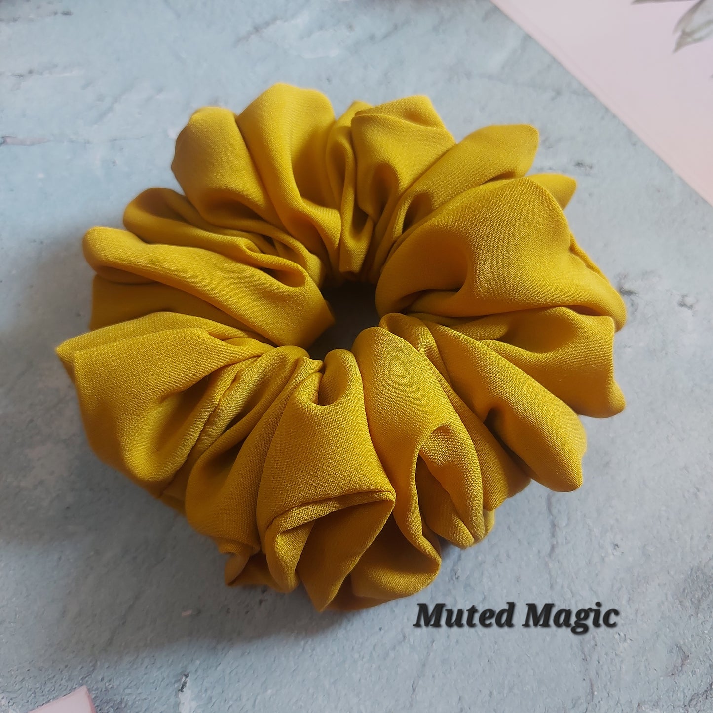 XL Georgette Scrunchie - Artisan Garden, Whispering Florals, Muted Magic