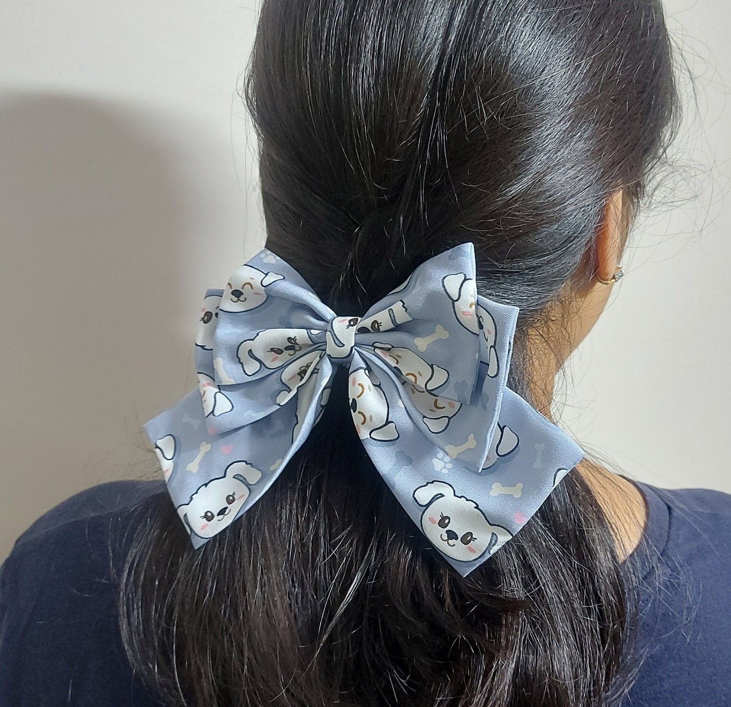 Pawfect Blue - Triple Hairbow