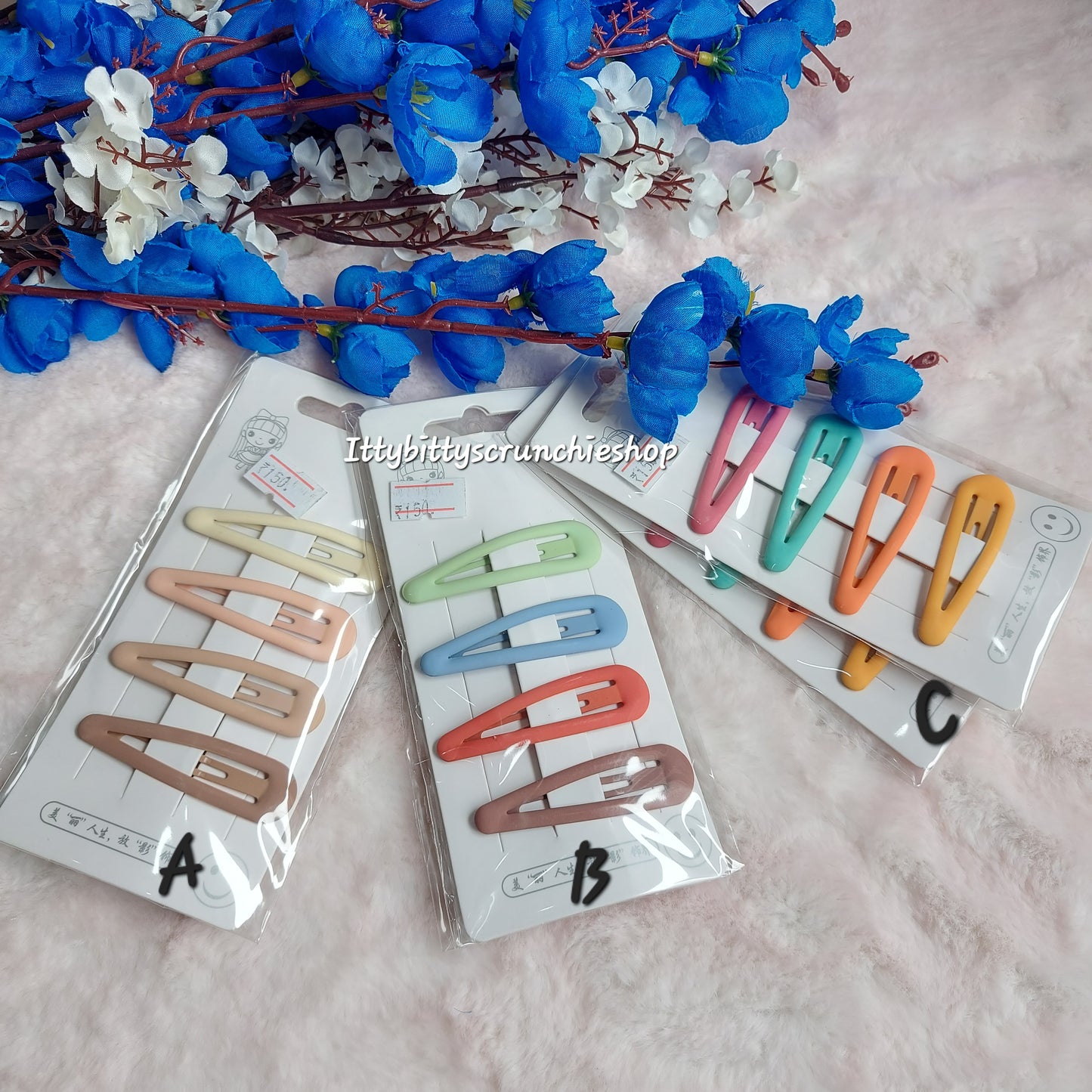 Set of 4  – Matte Silicon Tictac Clips