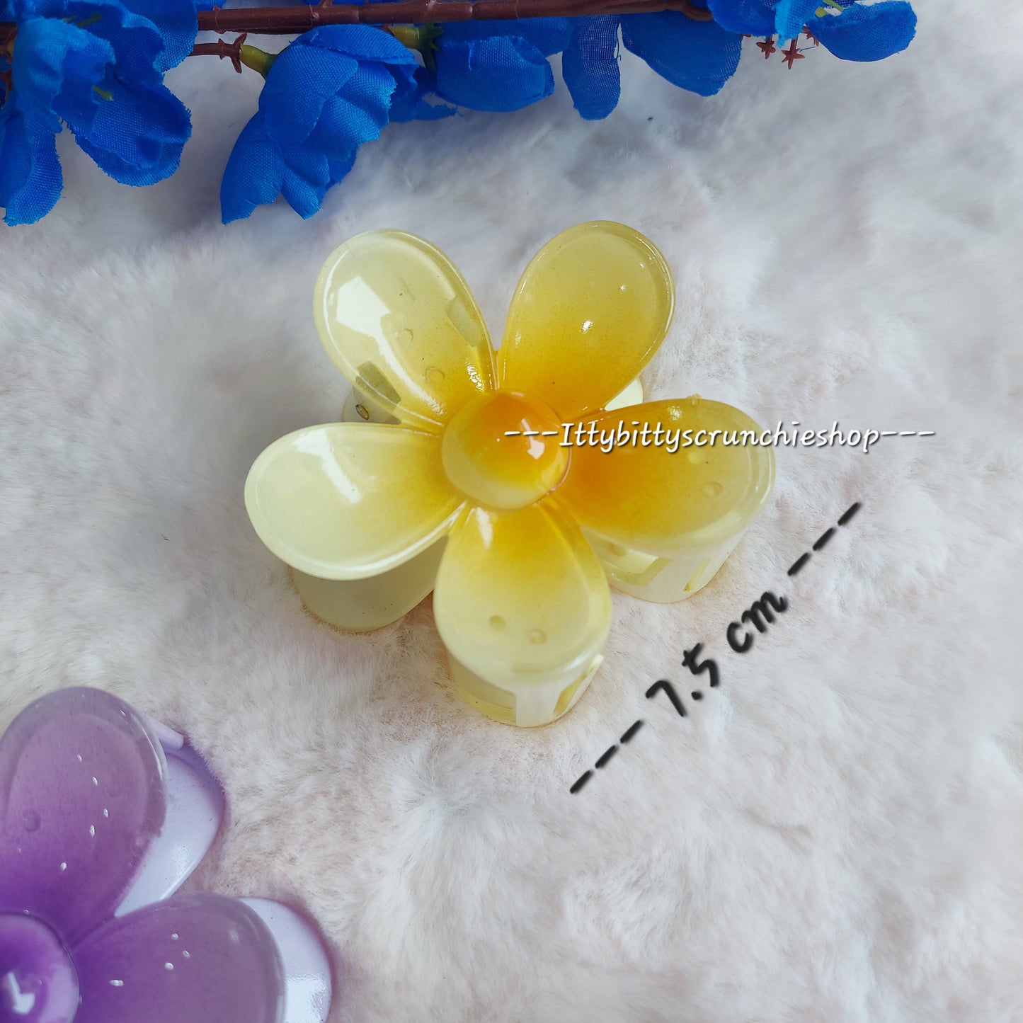 FLOWER HAIRCLAWS - 7.5cms