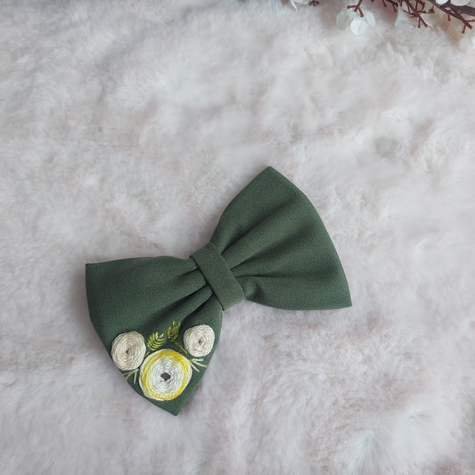 HAND EMBROIDERY HAIRBOW