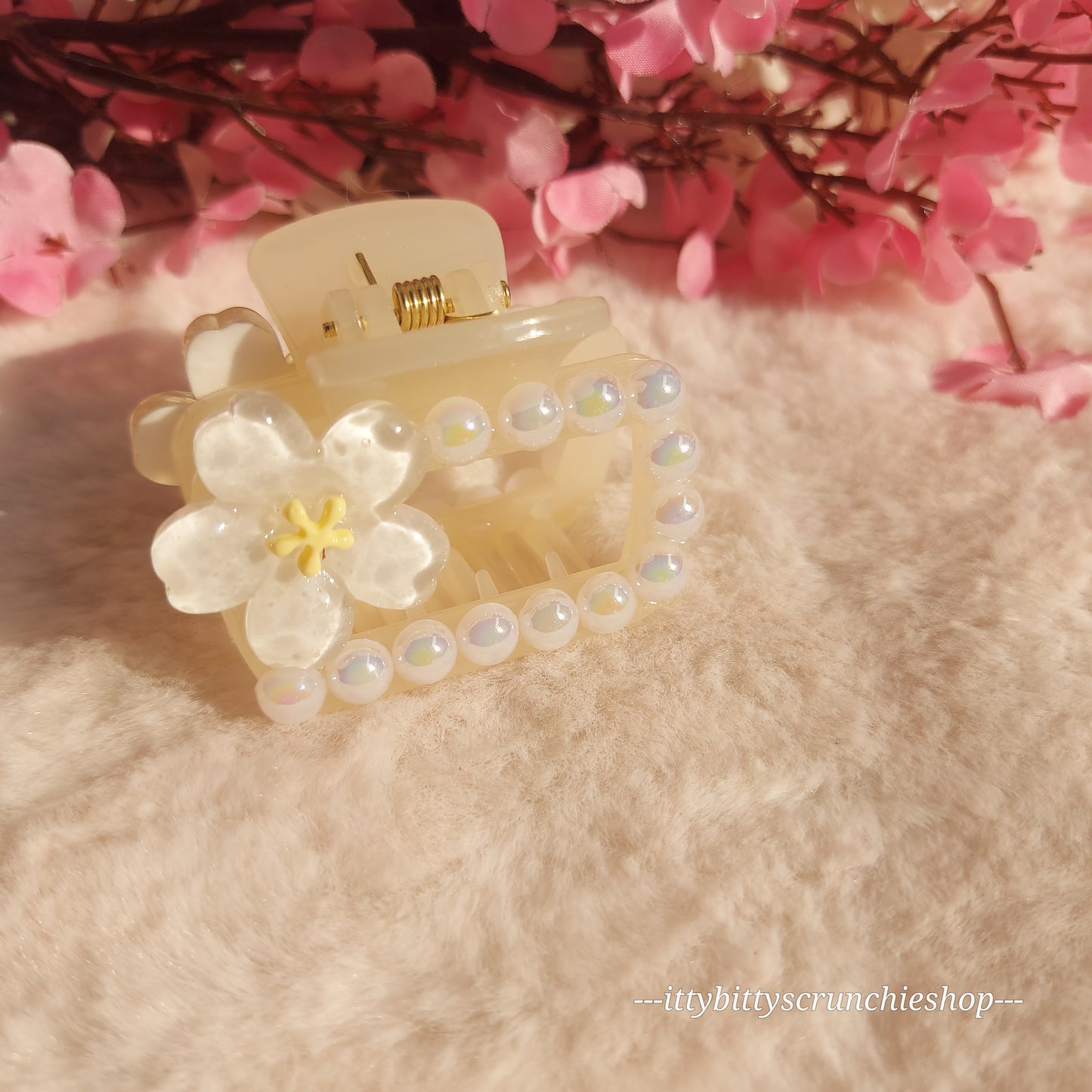 PREMIUM HAIRCLAW (FLORAL)- 4CM