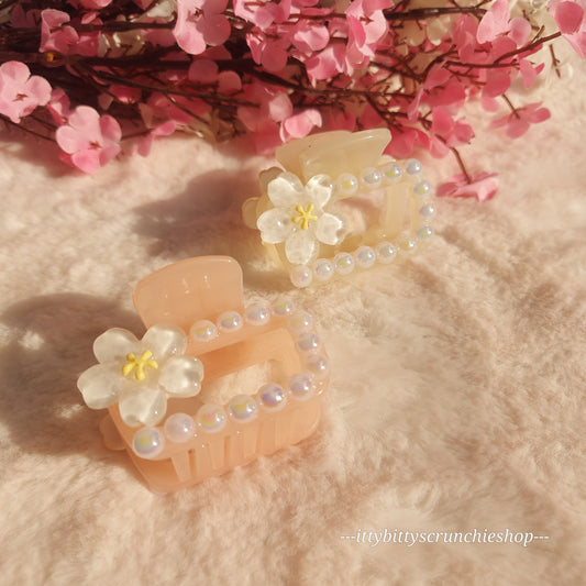 PREMIUM HAIRCLAW (FLORAL)- 4CM