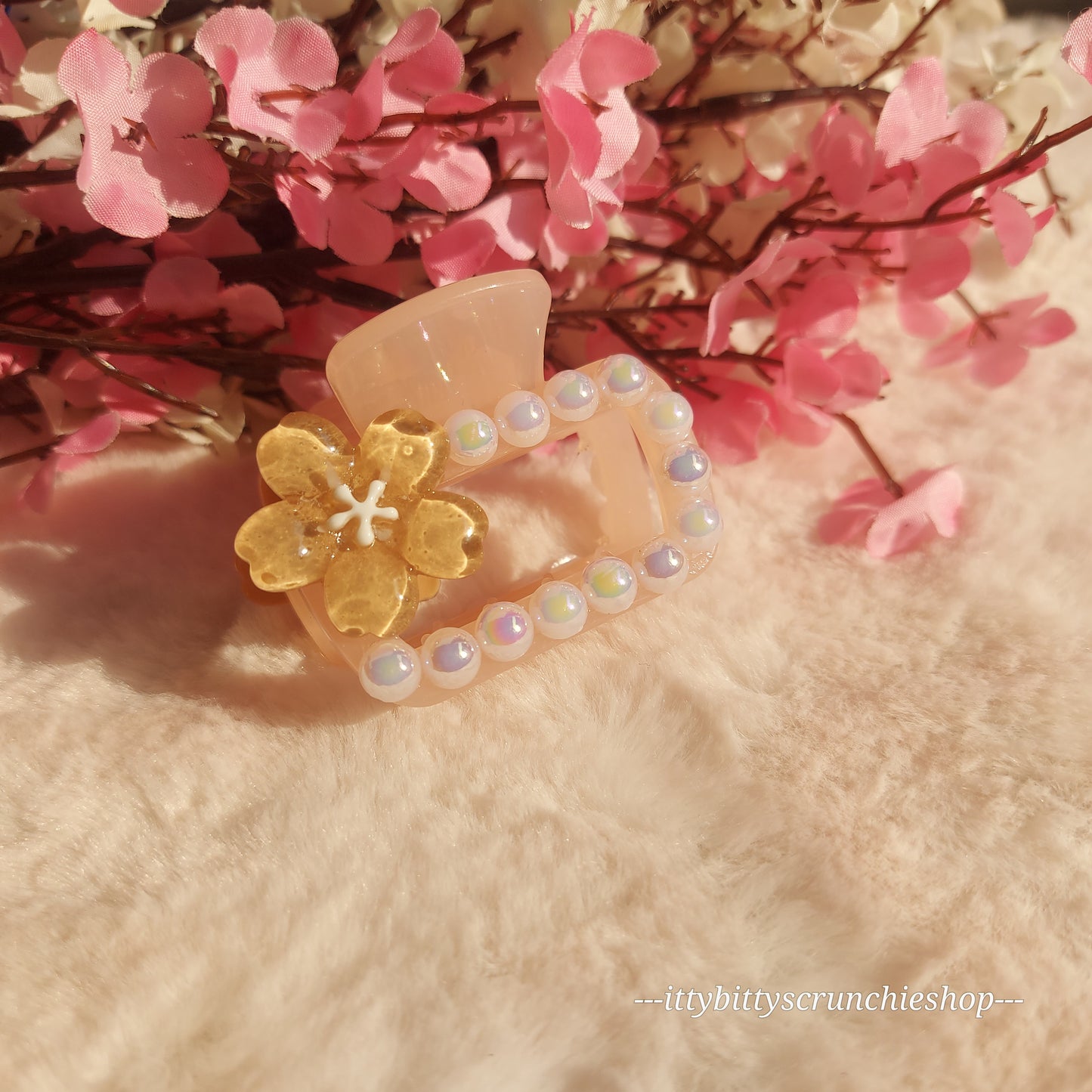 PREMIUM HAIRCLAW (FLORAL)- 4CM