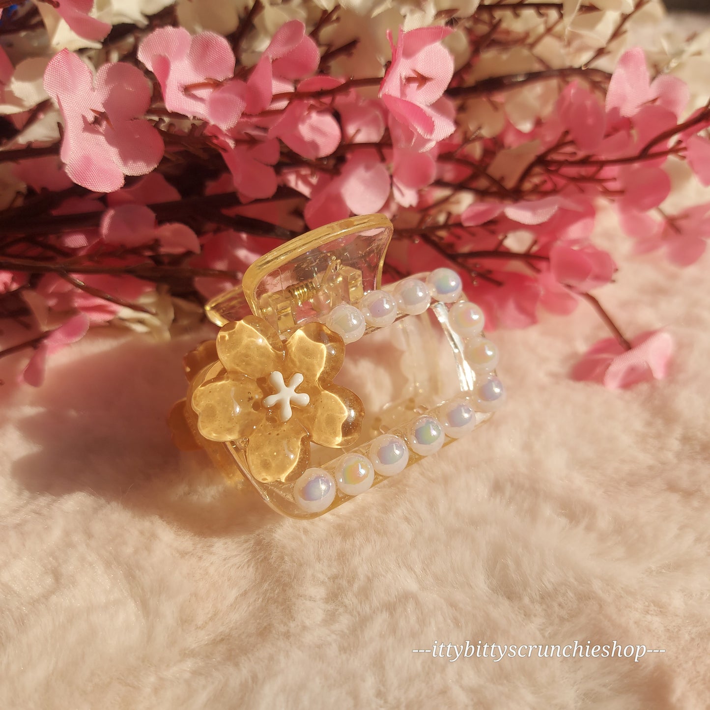 PREMIUM HAIRCLAW (FLORAL)- 4CM