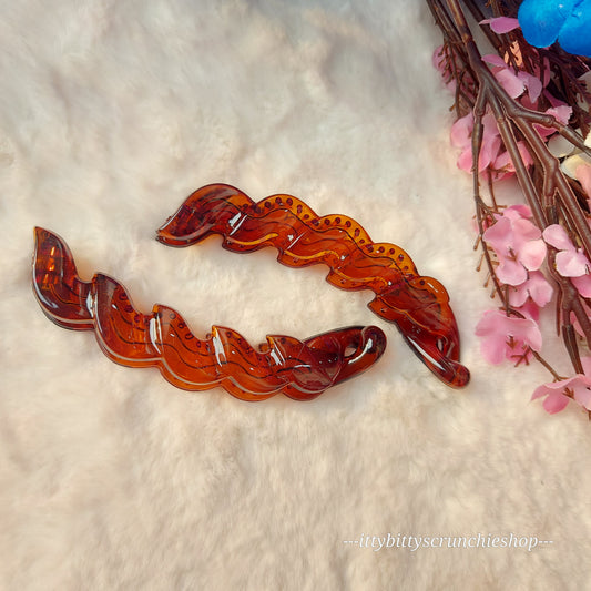 KOREAN BANANA HAIRCLIP set of 2 (Black & Brown)