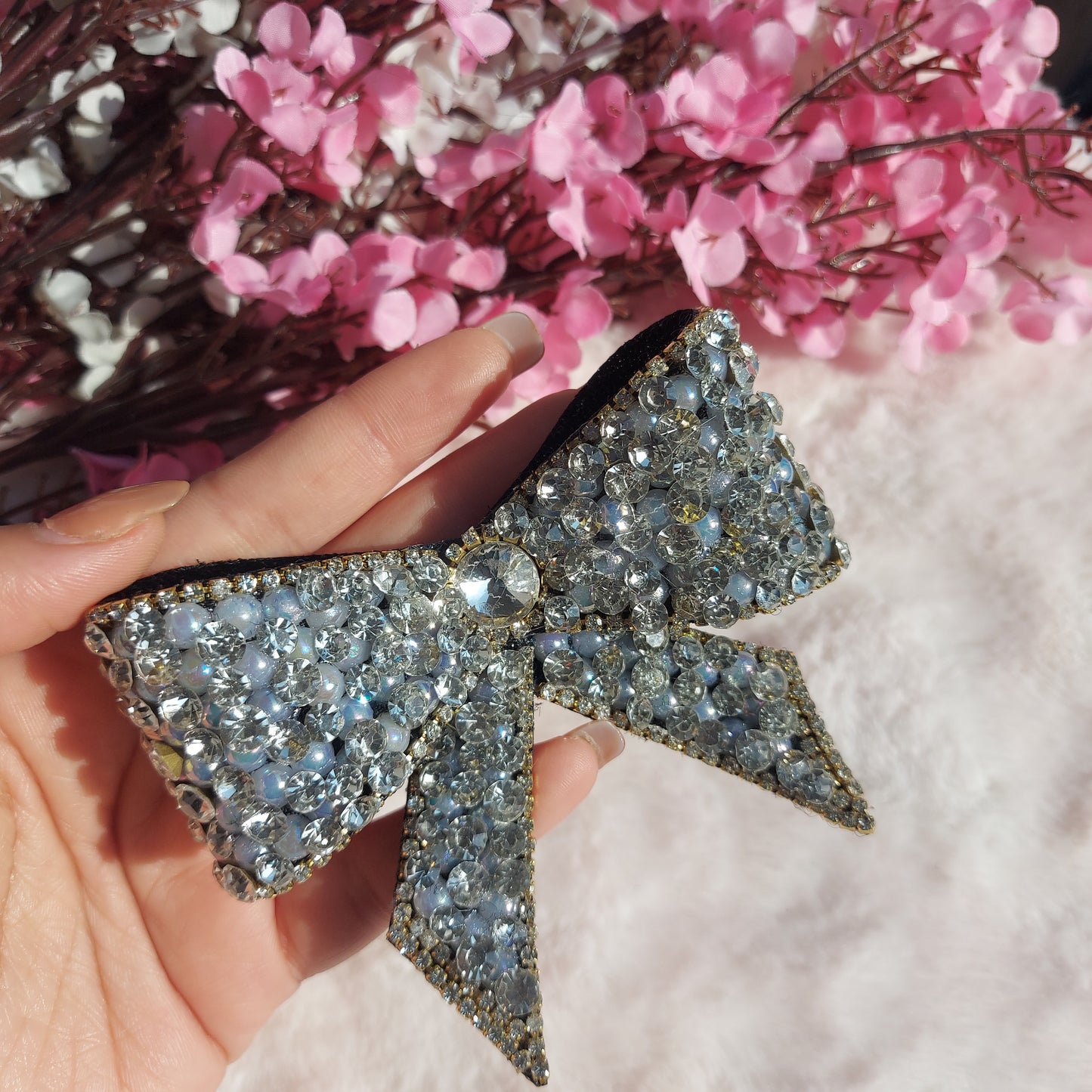 Crystal Bloom- Bejewelled Hairbow