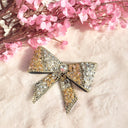 Audrey Twist Rhinestone Hair Clip – Handcrafted Sparkle Alligator Clip (4 Inch) | Bejewelled Hairbow
