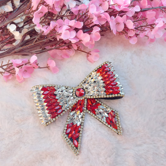 Rosé Radiance - Bejewelled Hairbow