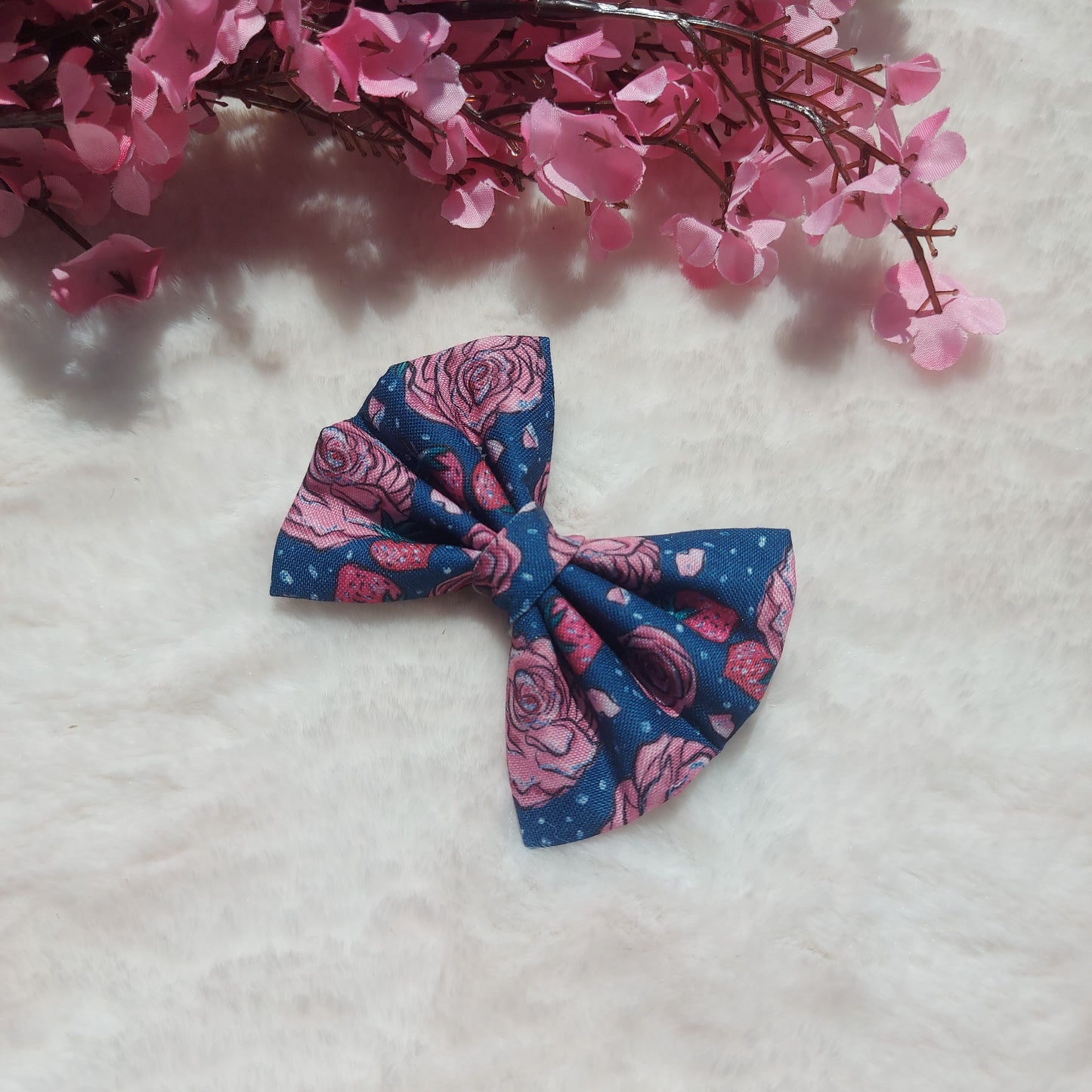 BLUE FLORAL - Everyday Hairbow