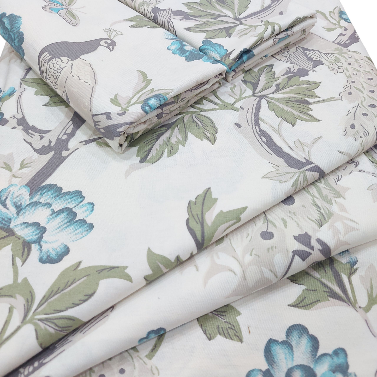 Heritage contrast - premium cotton Bedsheet