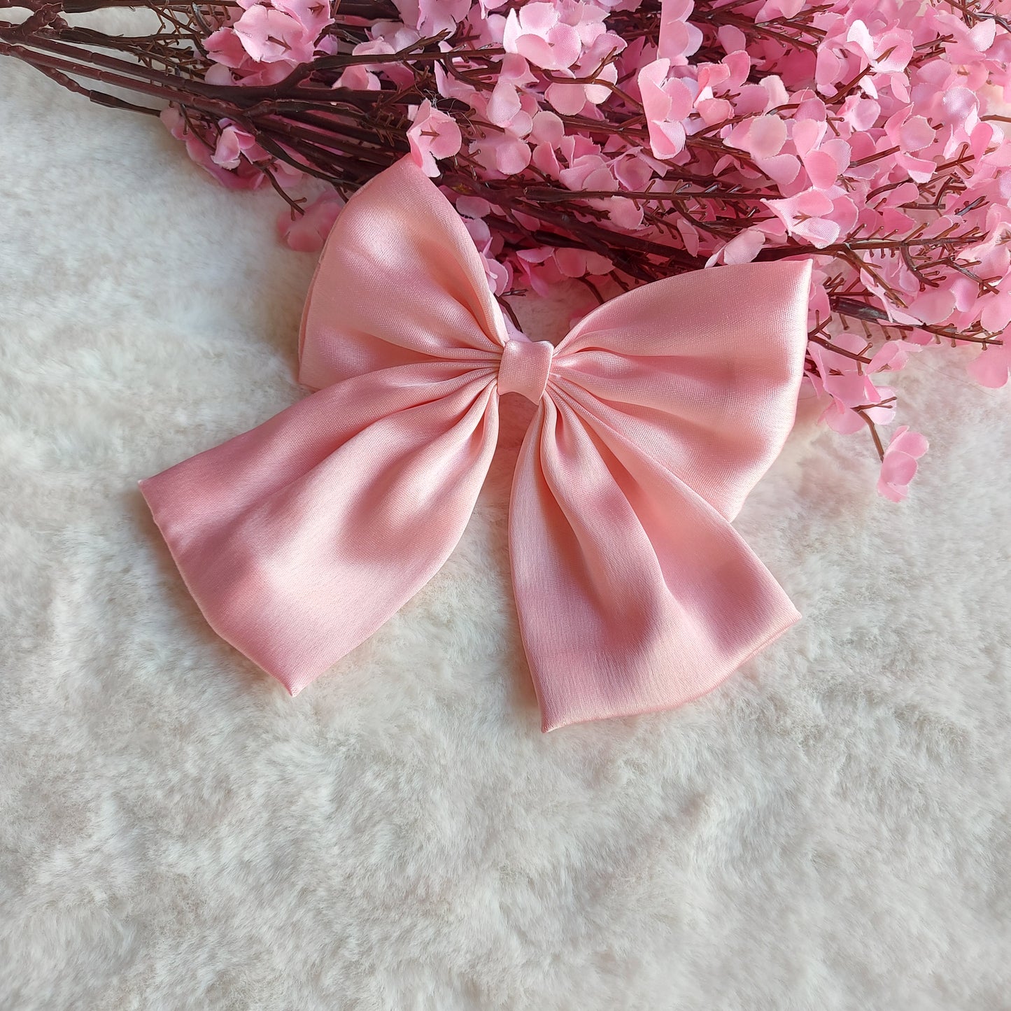 Cherry Pop - SATIN HAIRBOW