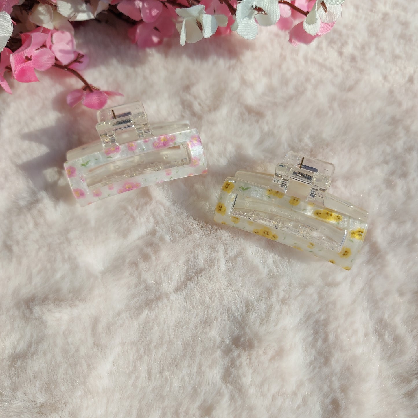 BOFEINI Classic Glossy Square Hair Clawclip – 5CM | Strong Grip Mini Claw for Daily Wear