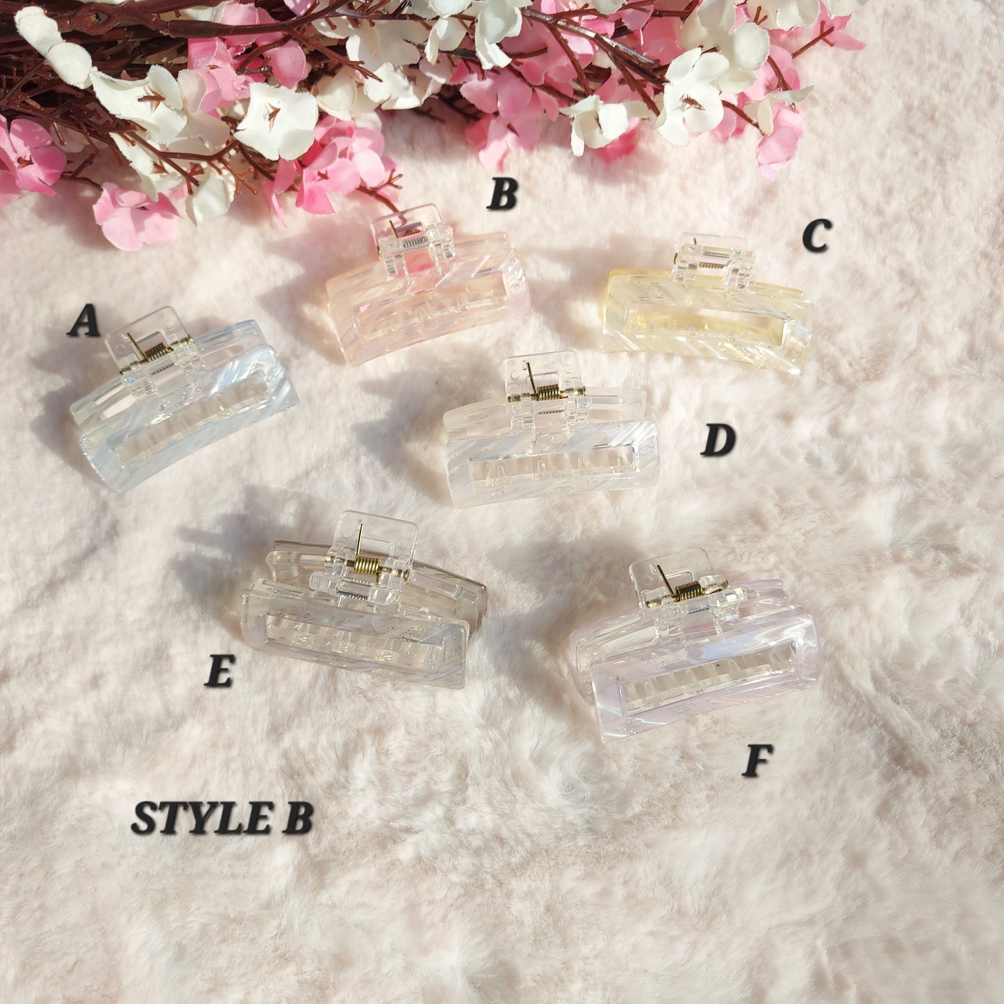 BOFEINI Classic Glossy Square Hair Clawclip – 5CM | Strong Grip Mini Claw for Daily Wear