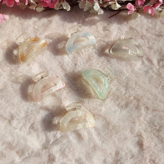 BOFEINI Most Loved D-Shaped Hair Clawclip – 4.5CM | Premium Strong Grip Mini Claw for Daily Use