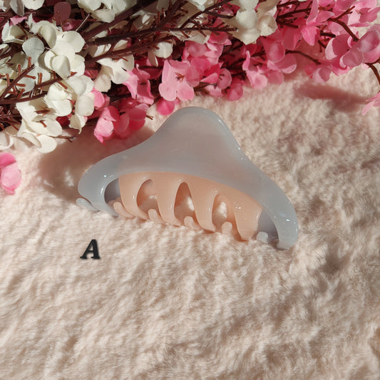 Bofeini 9CM Dual-Shade shimmer Scorpion Hair Claw Clip | Large Strong Hold Claw for Thick & Long Hair