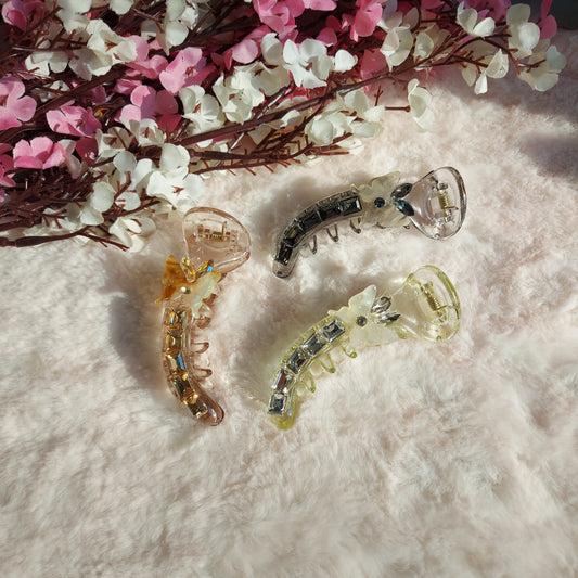 Crystal Arc Luxe Hair Claw [7CM]