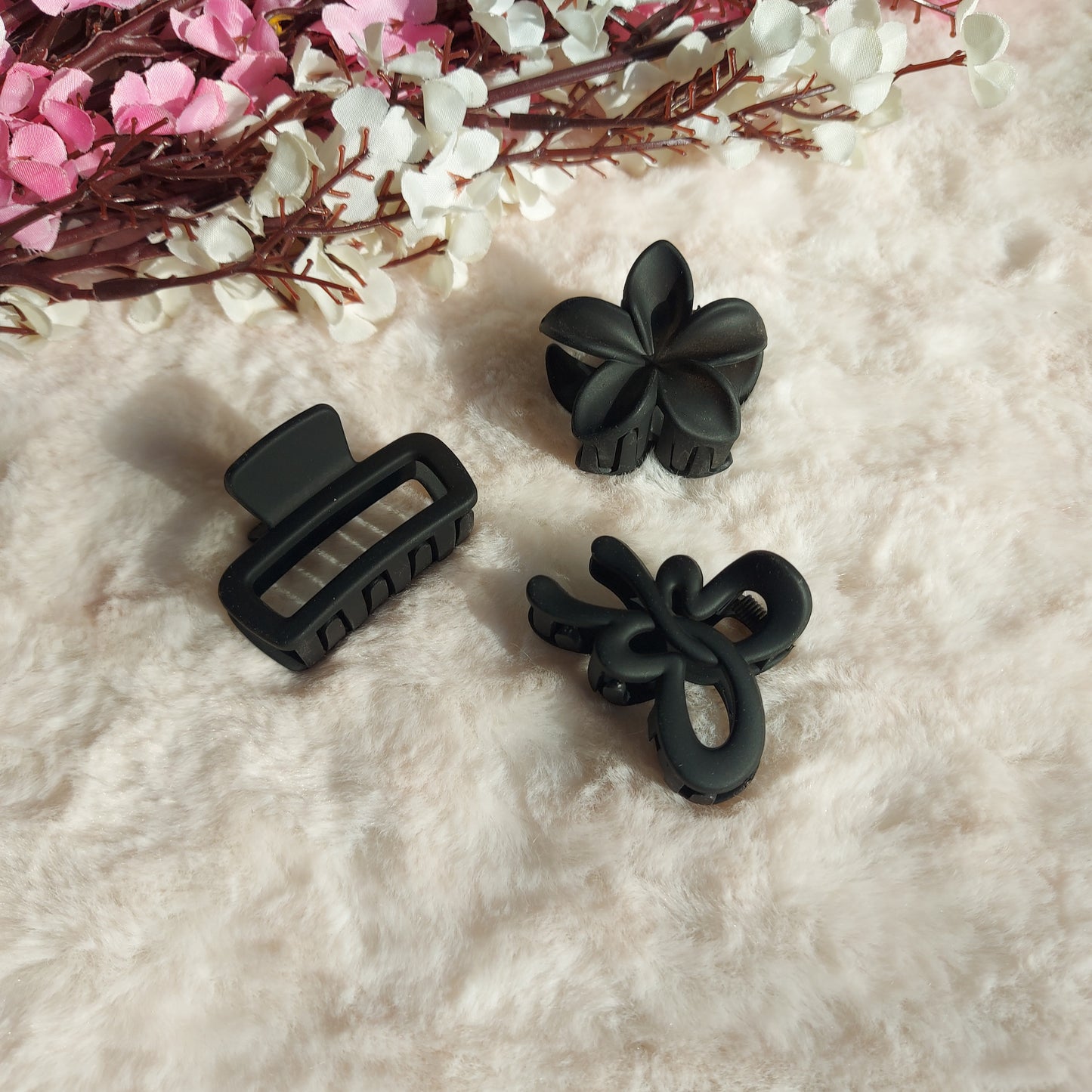 Combo of 3 Hair Claws | Different Shapes, Strong Hold & Trendy Colors | Regular Hair Claw Clips | Everyday Hair Claw Combo | Trendy Hair Claw Clips Set