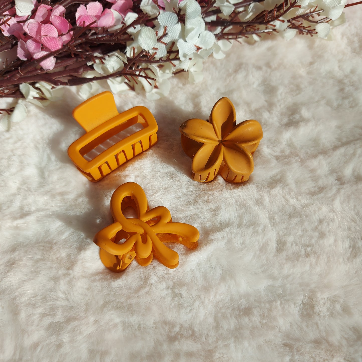 Combo of 3 Hair Claws | Different Shapes, Strong Hold & Trendy Colors | Regular Hair Claw Clips | Everyday Hair Claw Combo | Trendy Hair Claw Clips Set