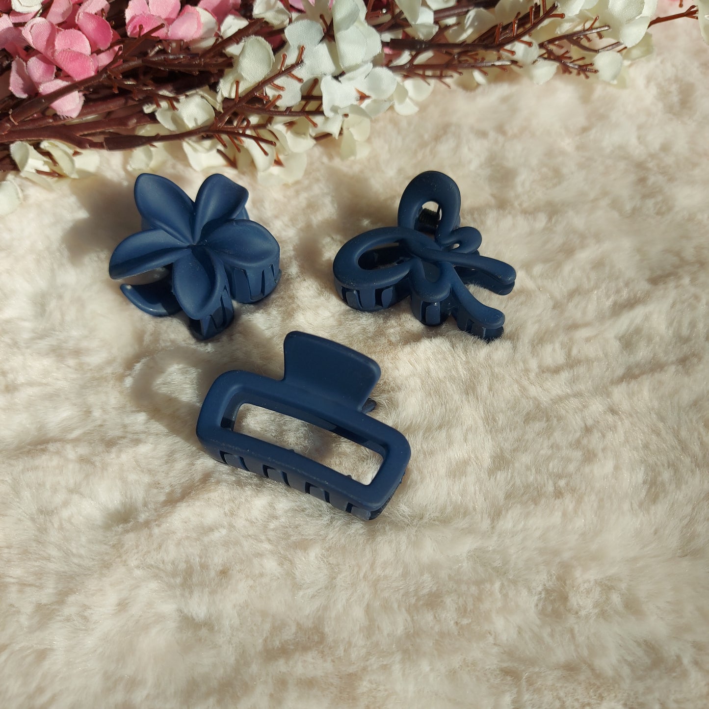 Combo of 3 Hair Claws | Different Shapes, Strong Hold & Trendy Colors | Regular Hair Claw Clips | Everyday Hair Claw Combo | Trendy Hair Claw Clips Set